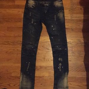Mens Biker Jeans